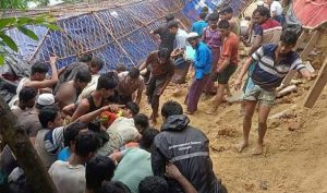 রোহিঙ্গা ক্যাম্পে মাদ্রাসার ওপর পাহাড়ধস, নিহত বেড়ে ৫; উদ্ধার অভিযান অব্যাহত